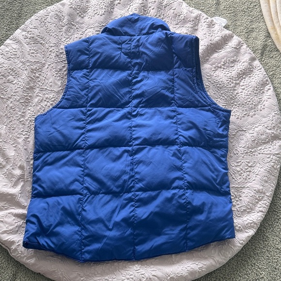 Lands' End Vibrant Royal Blue Quilted Goosedown Vest Sz Small - Picture 6 of 7